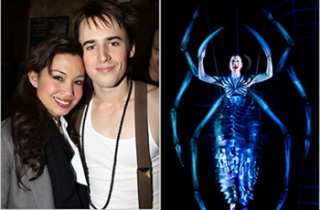 Natalie Mendoza with Spider_Man Reeve Carney and as Arachne